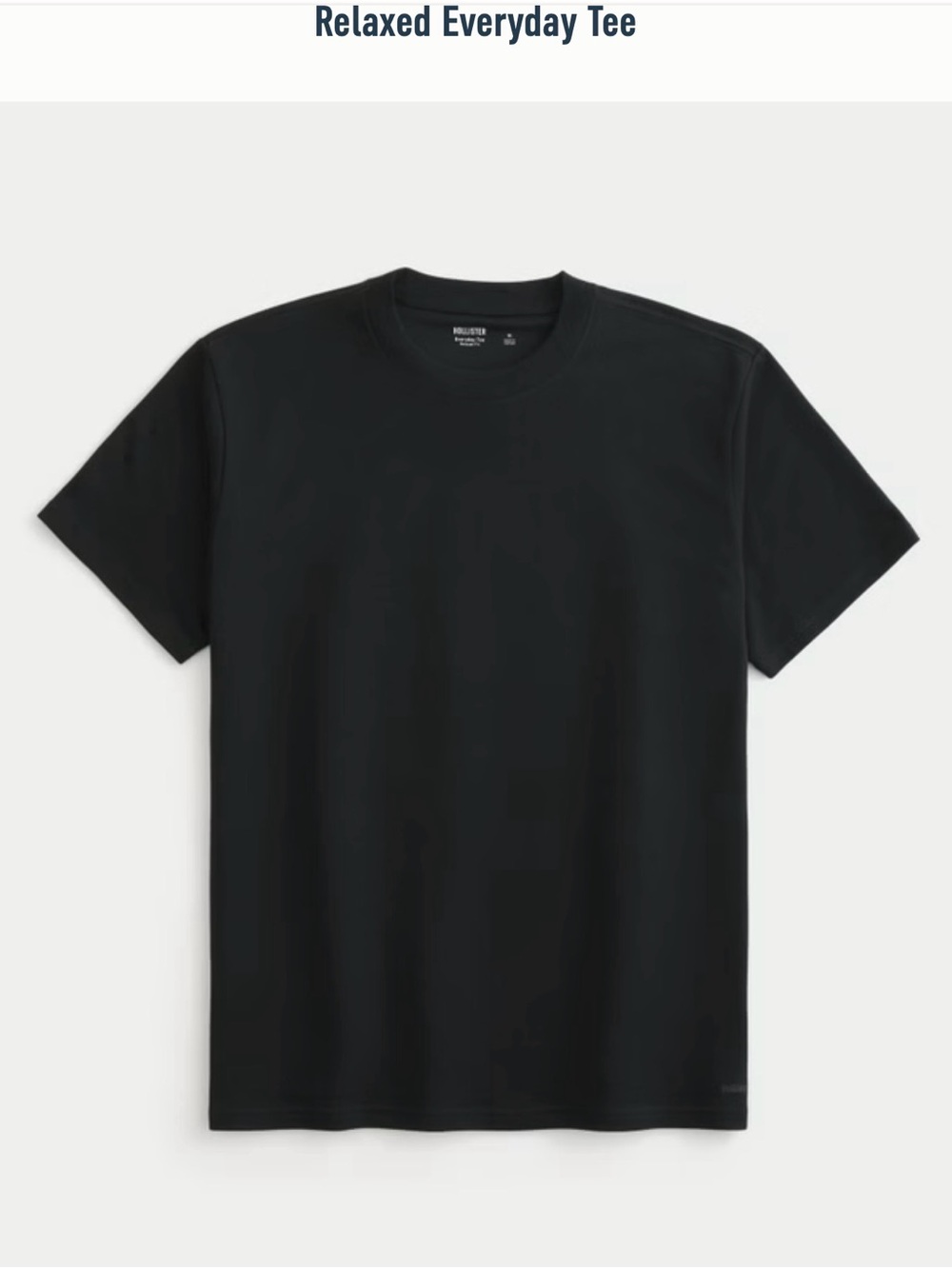 Hollister Black Short-Sleeve Crew Tee